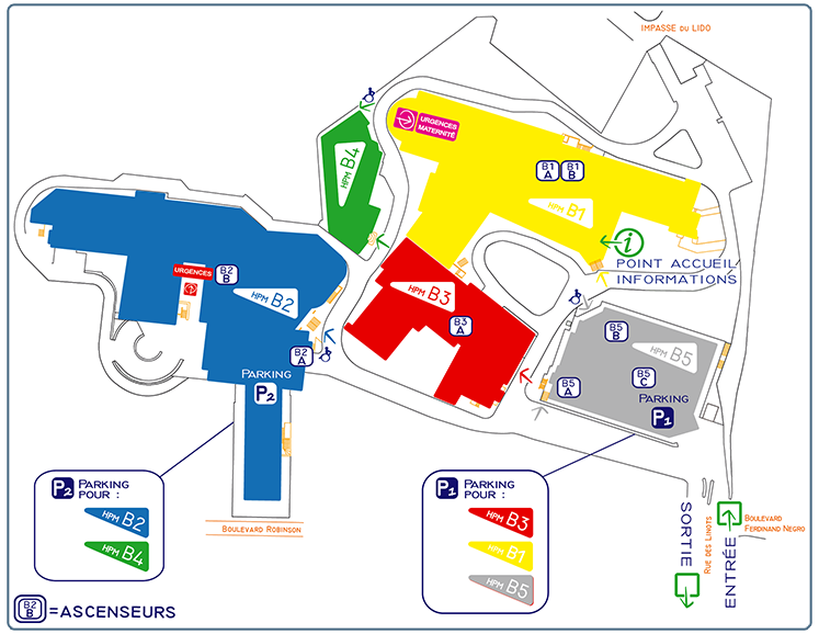 Plan Hôpital Privé Marseille Beauregard